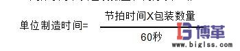 單位制造時間計算公式 單位制造時間計算公式