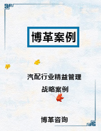 汽配行業精益管理戰略